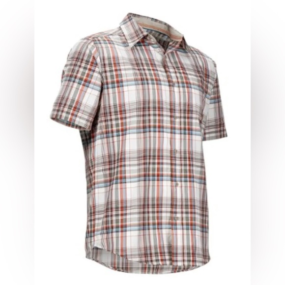 Marmot Dobson Plaid Collared Button-Up Shirt Men’s L - Picture 3 of 4